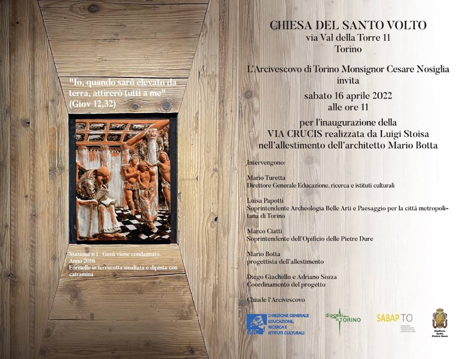 Inaugurazione Via Crucis di Luigi Stoisa nell'allestimento dell'Arch. Mario Botta